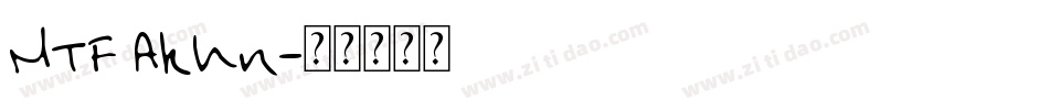 MTF Akhn字体转换